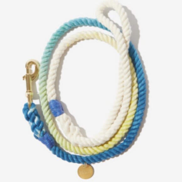 Found My Animal Hand-dyed Rope Leash in Blue Ombre - Picture 1 of 2